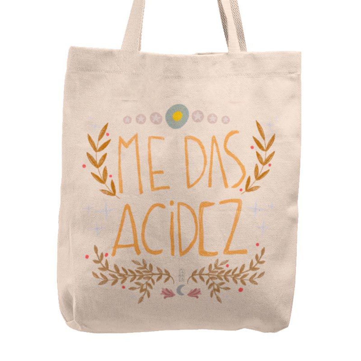 KUSTOMIT - Bolso Tela Tote Bag Cartera Playa - Me das acidez