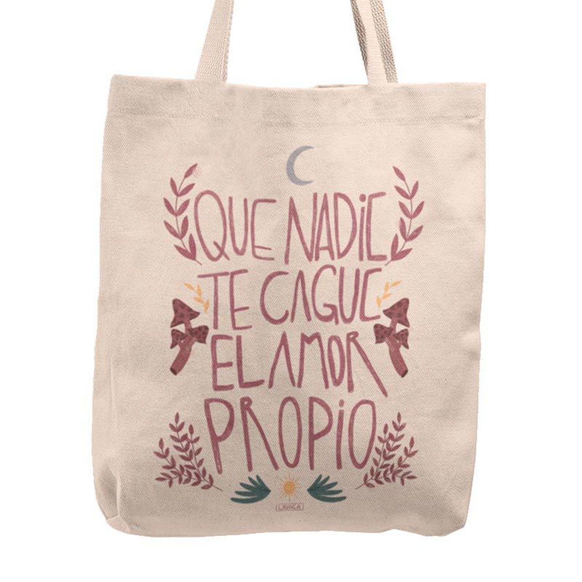 KUSTOMIT - Bolso Tela Tote Bag Cartera Playa - Que nadie te cague el amor propio