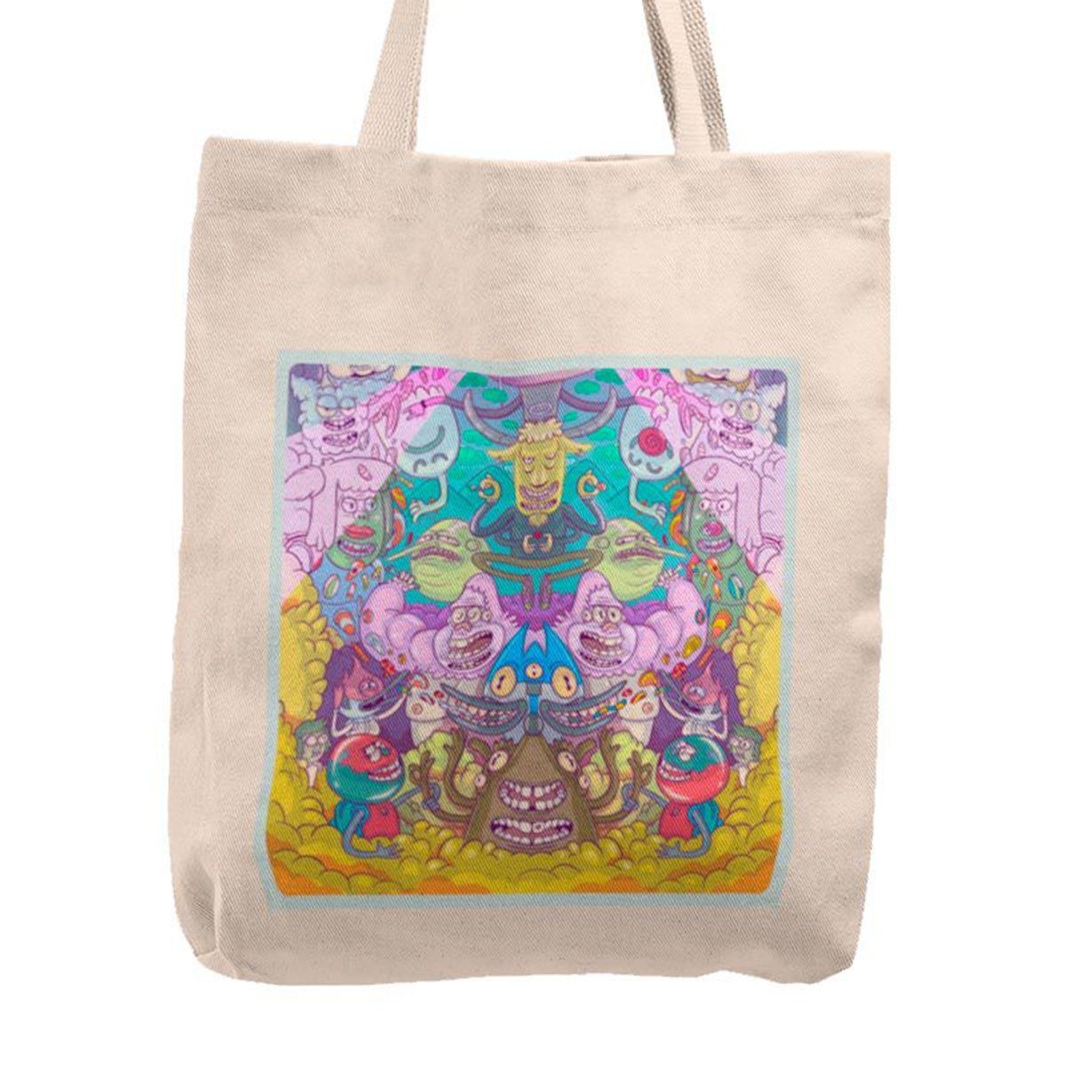 KUSTOMIT - Bolso Tela Tote Bag Cartera Playa - Regular show