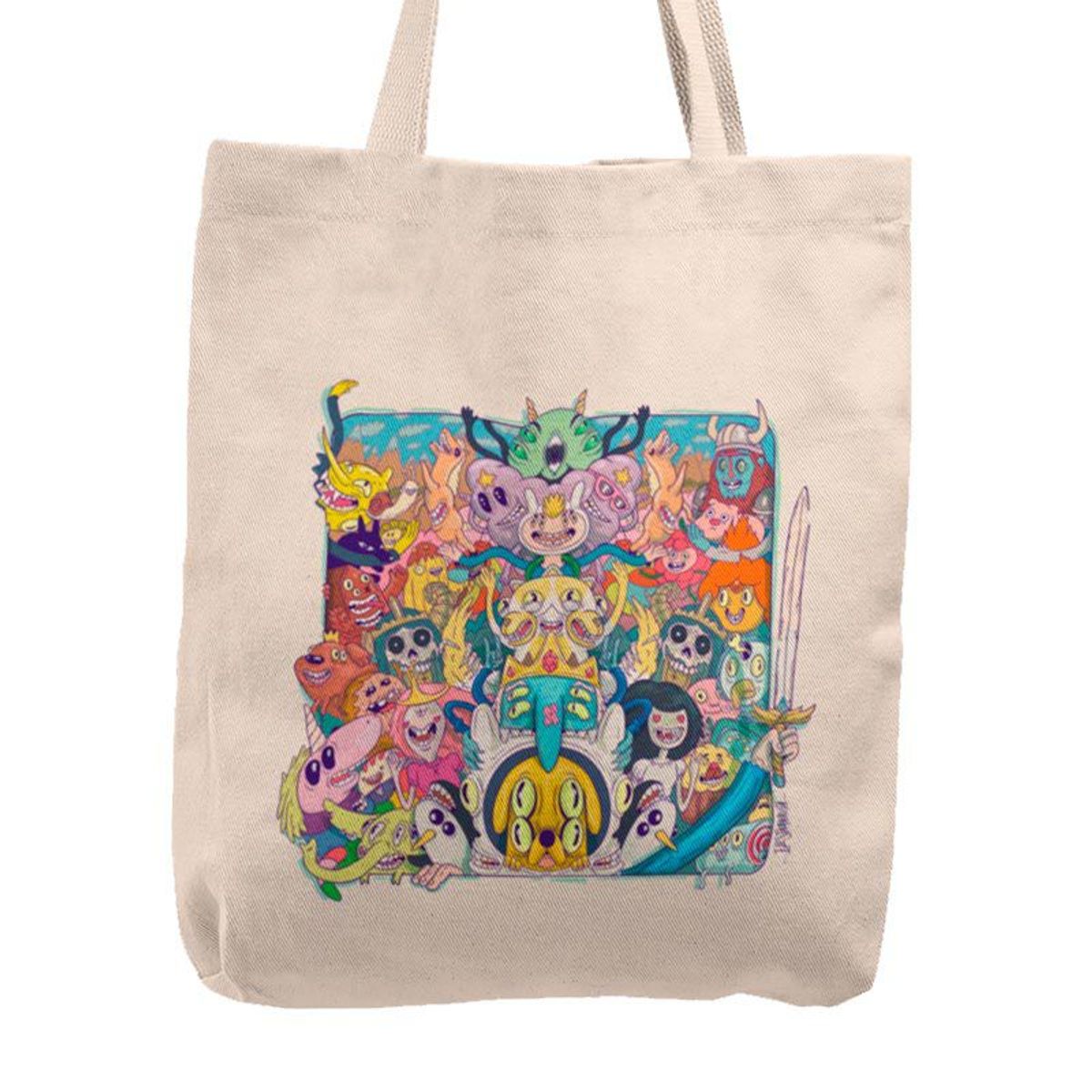 KUSTOMIT - Bolso Tela Tote Bag Cartera Playa - Hora de la aventura