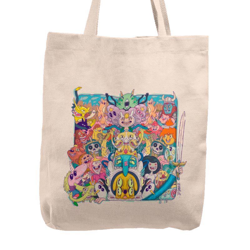 KUSTOMIT - Bolso Tela Tote Bag Cartera Playa - Hora de la aventura