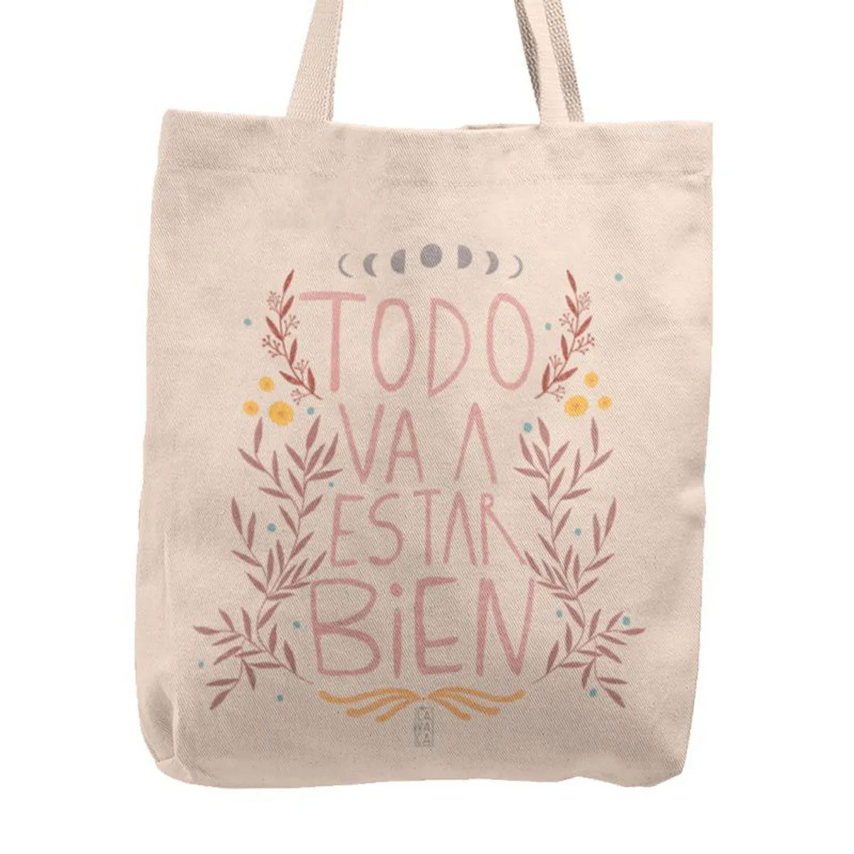 KUSTOMIT - Bolso Tela Tote Bag Cartera Playa - Todo va a estar bien