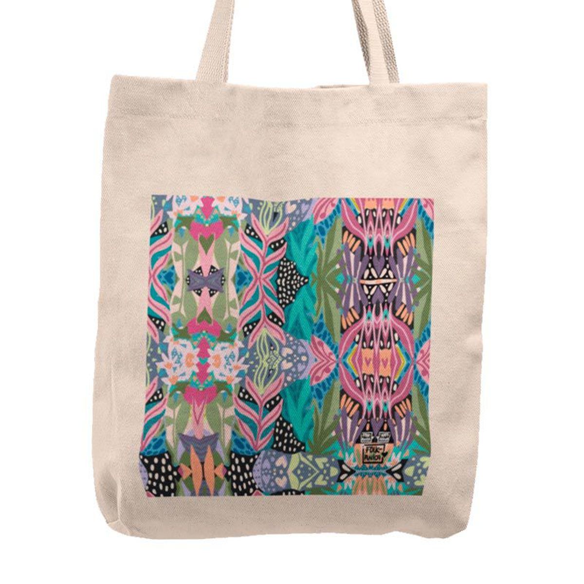 KUSTOMIT - Bolso Tela Tote Bag Cartera Playa - Pattern