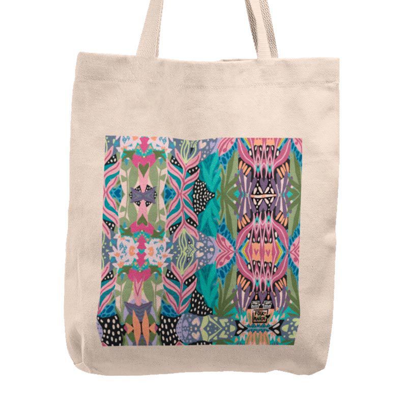 KUSTOMIT - Bolso Tela Tote Bag Cartera Playa - Pattern