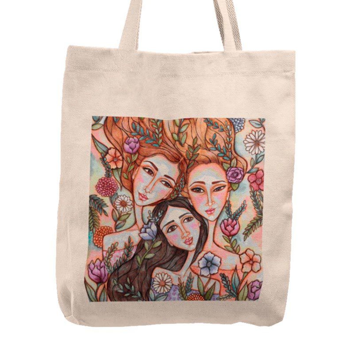 KUSTOMIT - Bolso Tela Tote Bag Cartera Playa - Conexión del Alma