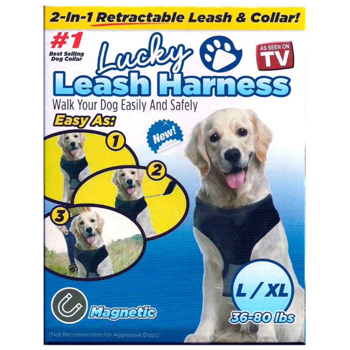 GENERICO - Arnes tipo pechera para perro - Talla XL