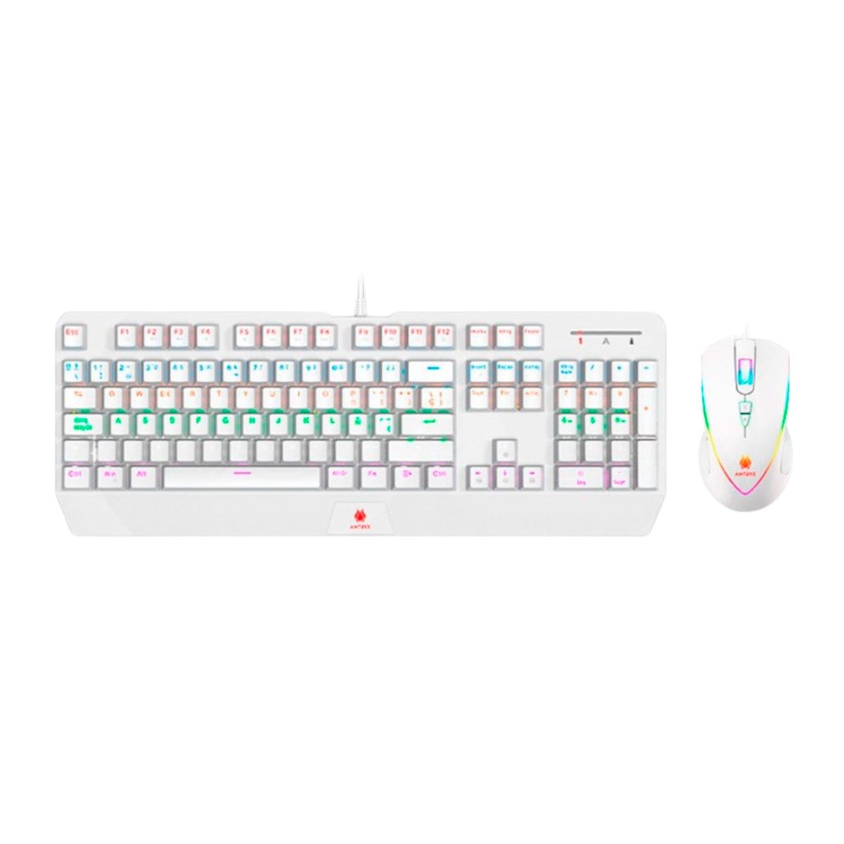 ANTRYX - KIT TECLADO MECANICO + MOUSE GAMING ANTRYX GC-5100 P/N: AGC-5100WPU-SP
