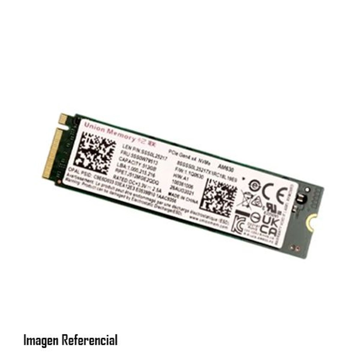 GENERICO - DISCO SOLIDO SSD 512GB NVME M.2 MFM512GD3JX013N GB PN: M16786-001