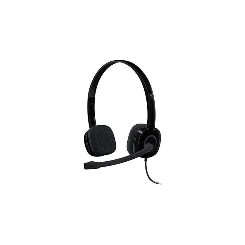 LOGITECH - AUDIFONO C/MICROFONO LOGITECH H151 STEREO BLACK/GREEN P/N: 981-000587