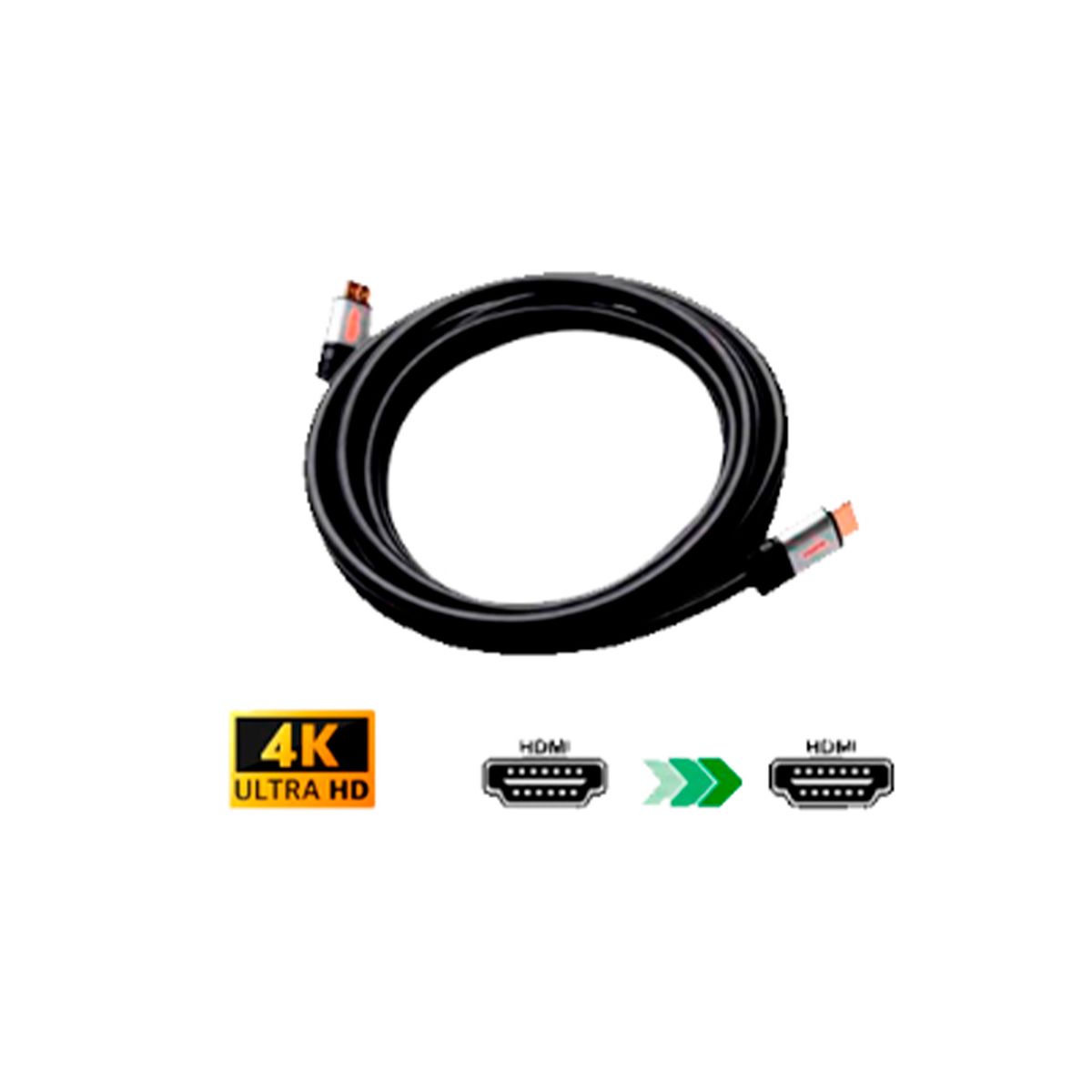 GENERICO - CABLE HDMI A HDMI 1.8MTS KUMO UHD 4K/2K - P/N: STA-AH02