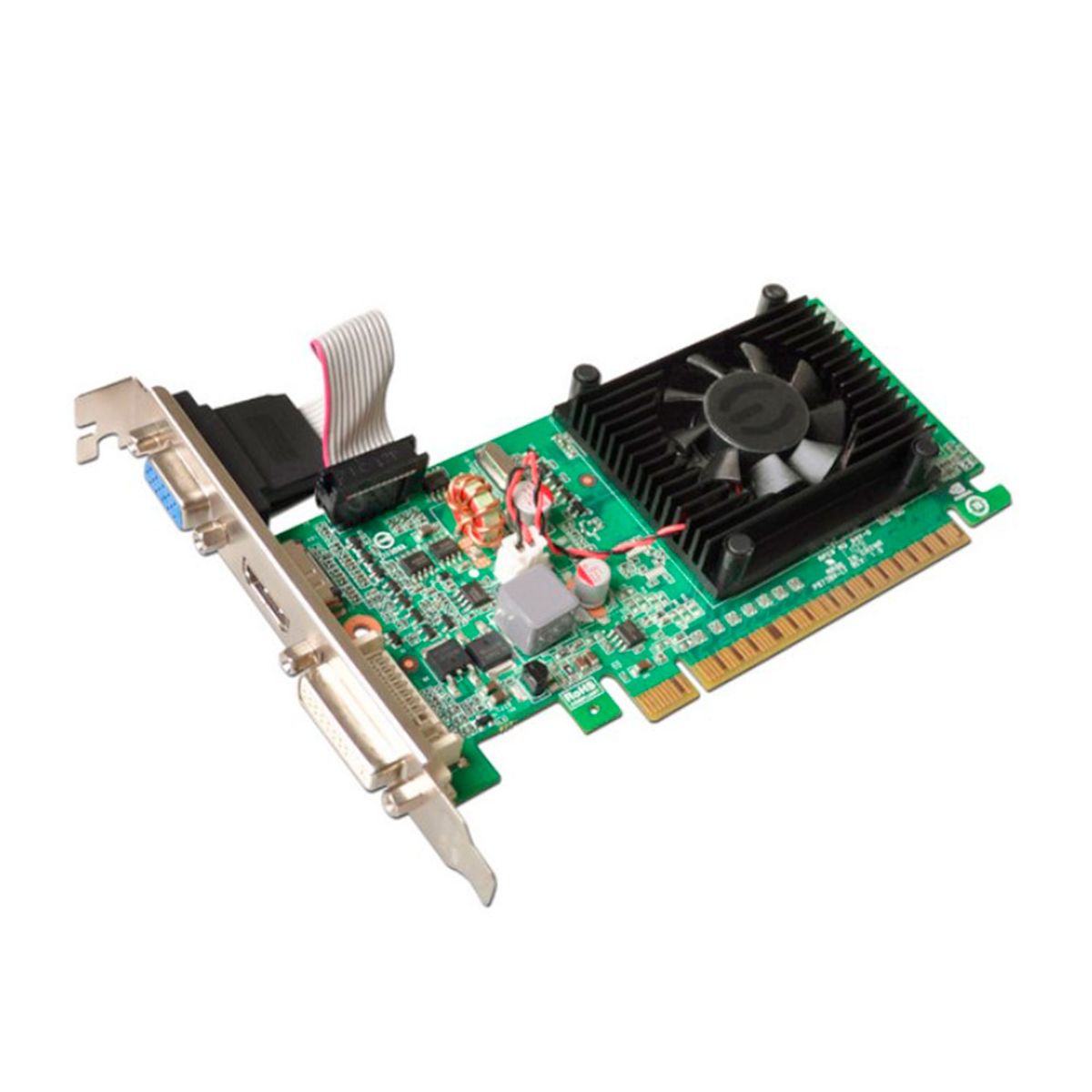 MALCREADO34458 - TARJETA DE VIDEO DUAL EVGA GEFORCE G210 1GB DDR3 P/N: 01G-P3-1312-LR