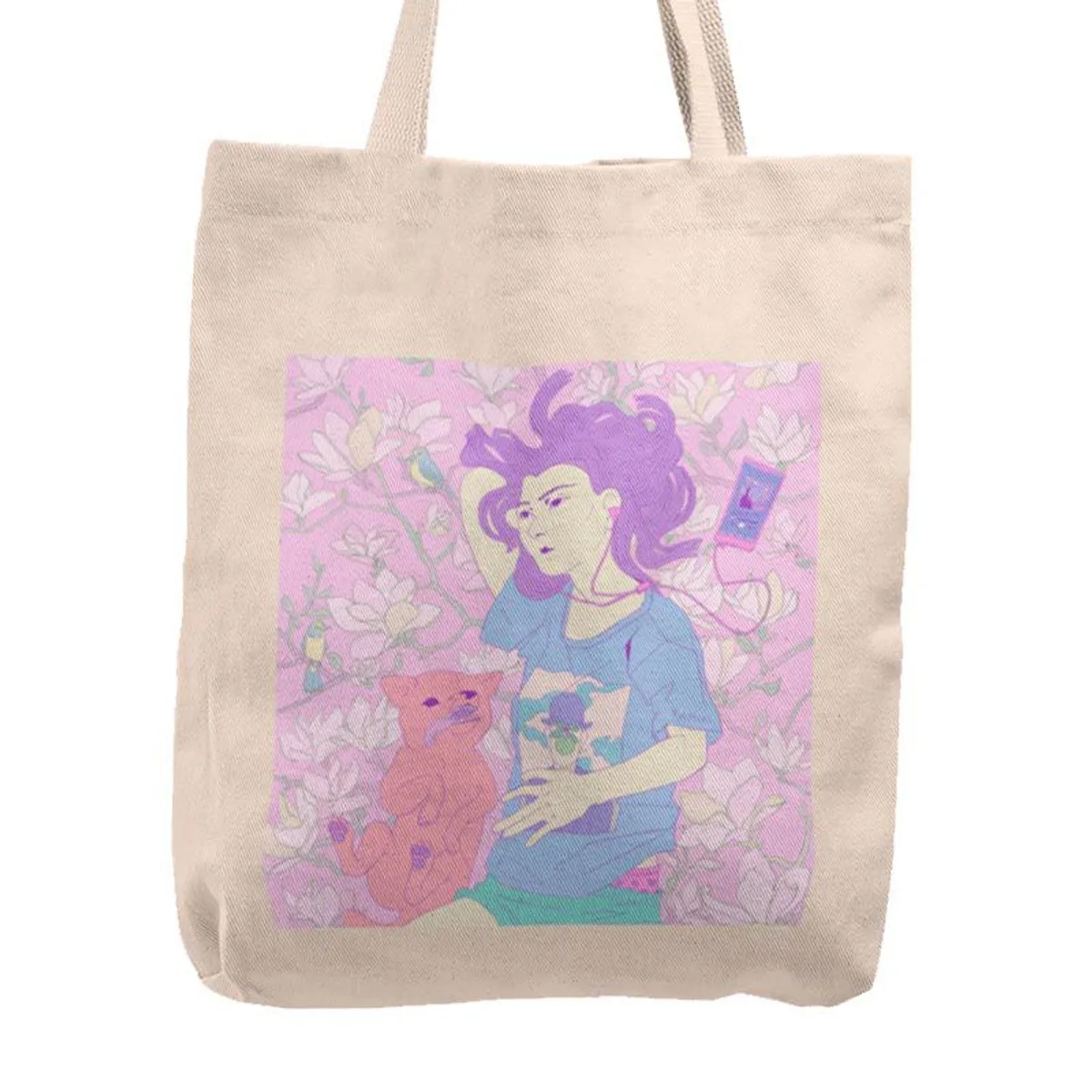 KUSTOMIT - Bolso Tela Tote Bag Cartera Playa - Reflexiones