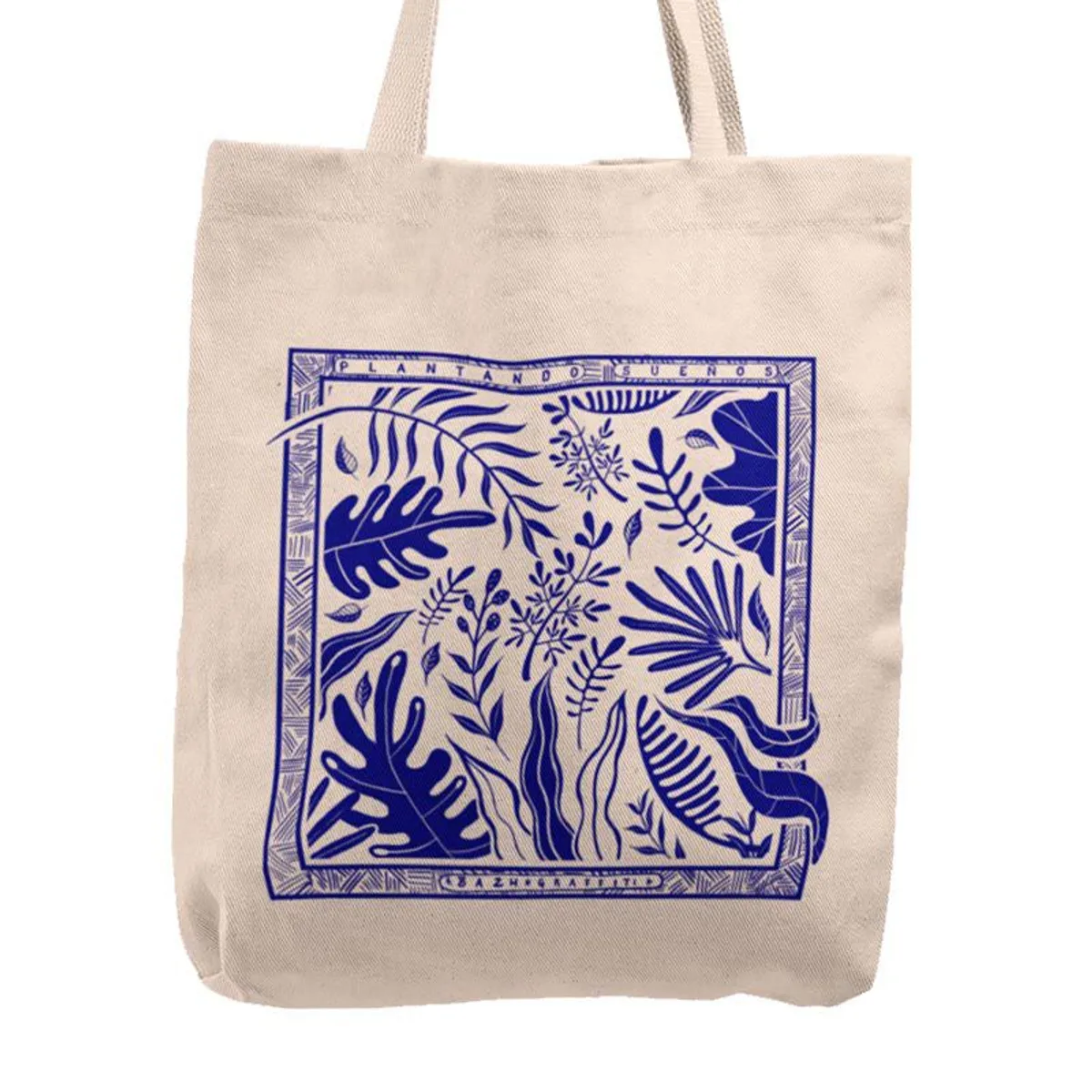 KUSTOMIT - Bolso Tela Tote Bag Cartera Playa - Plantando Sueños