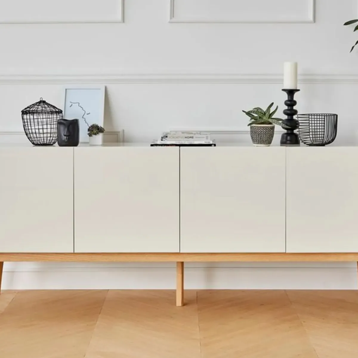 TU MESITA - Aparador Contemporáneo Nina Blanco 200 cm TU MESITA