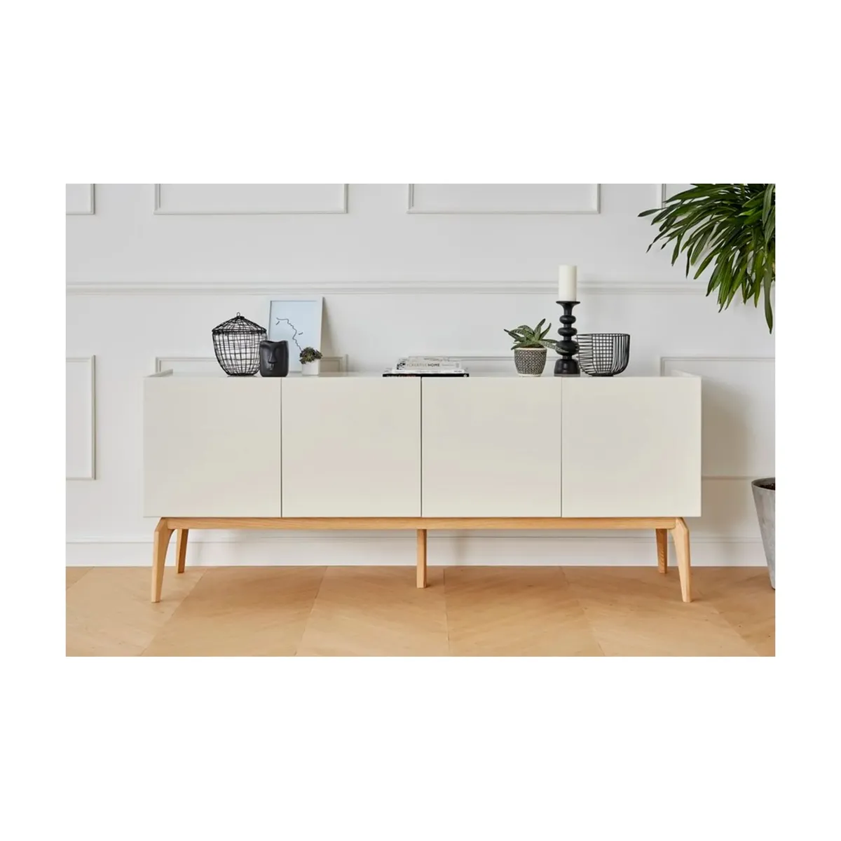 TU MESITA - Aparador Contemporáneo Nina Blanco 200 cm TU MESITA