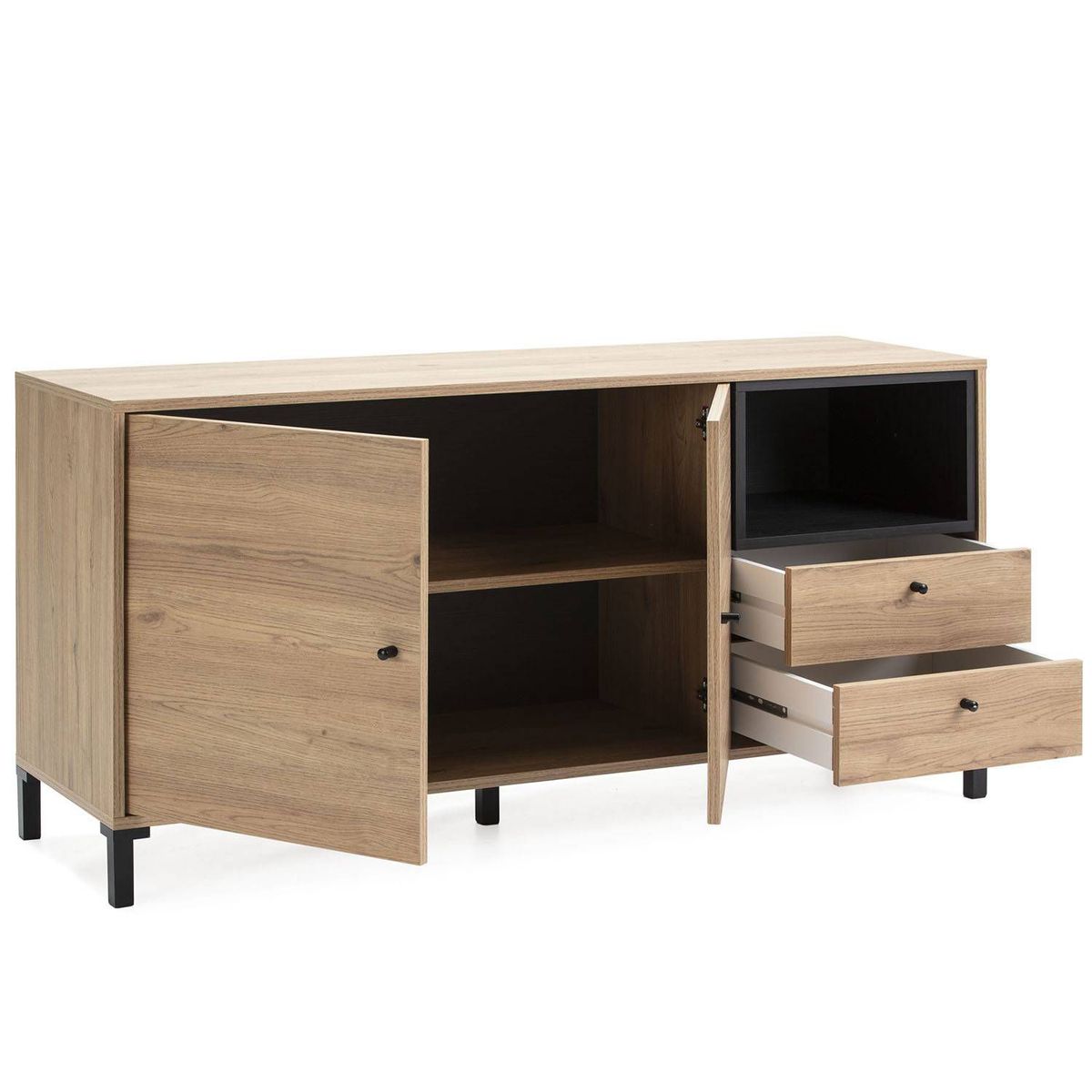 TU MESITA - Aparador Moderno Katia DunaNegro TU MESITA