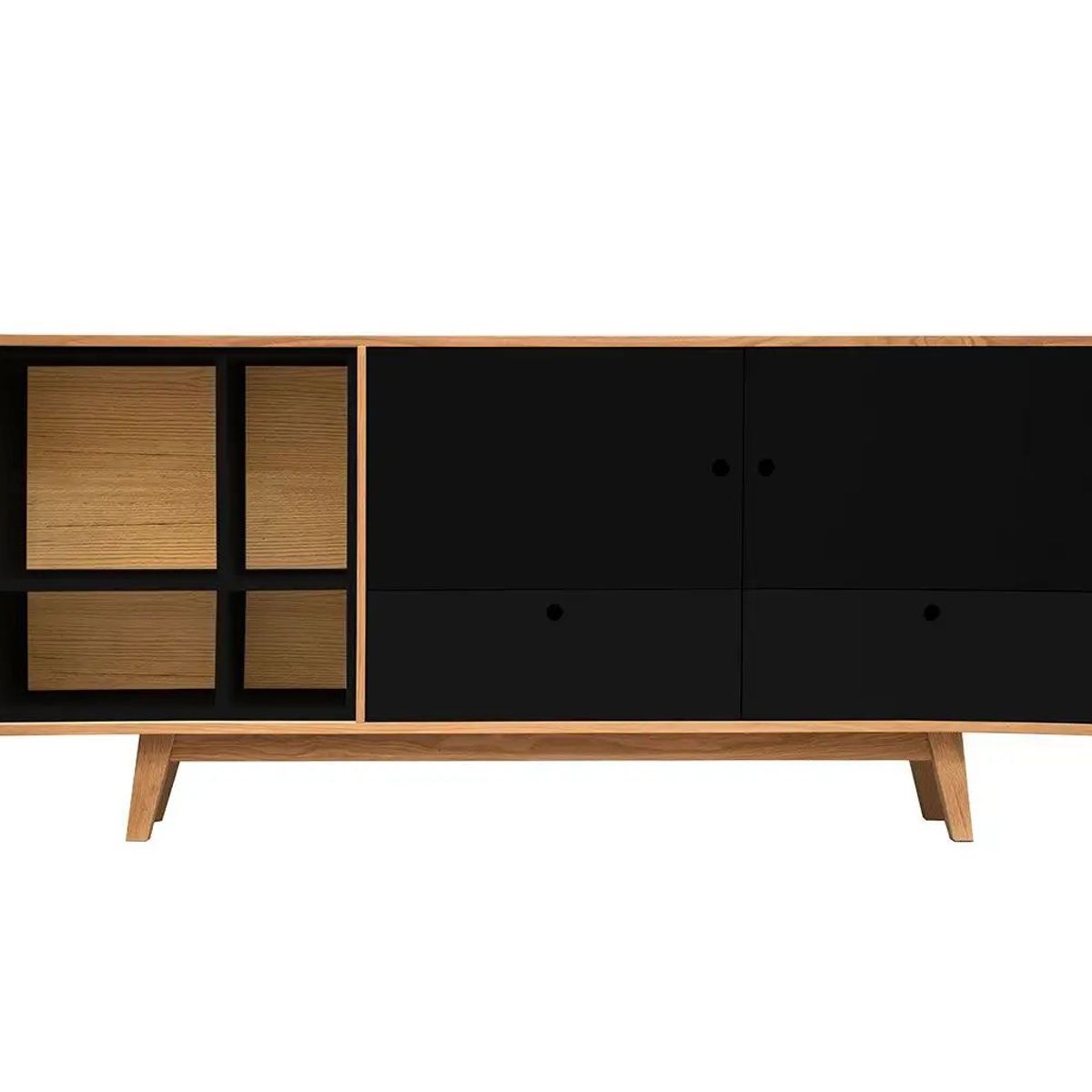 TU MESITA - Aparador Vajillero multiusos AVA color NegroDuna TU MESITA