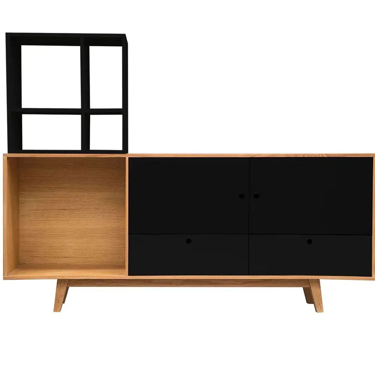 TU MESITA - Aparador Vajillero multiusos AVA color NegroDuna TU MESITA