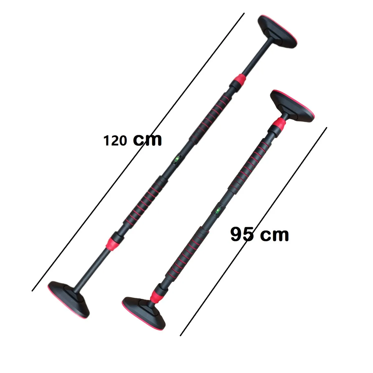 GENERICO - Barra Dominadas Expandible Larga 95 a 120 Cm p/ Marco Puerta