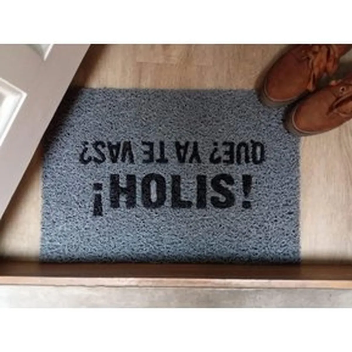 GENERICO - Tapete tipo NOMAD o Felpudo Atrapa Mugre Gris HOLI