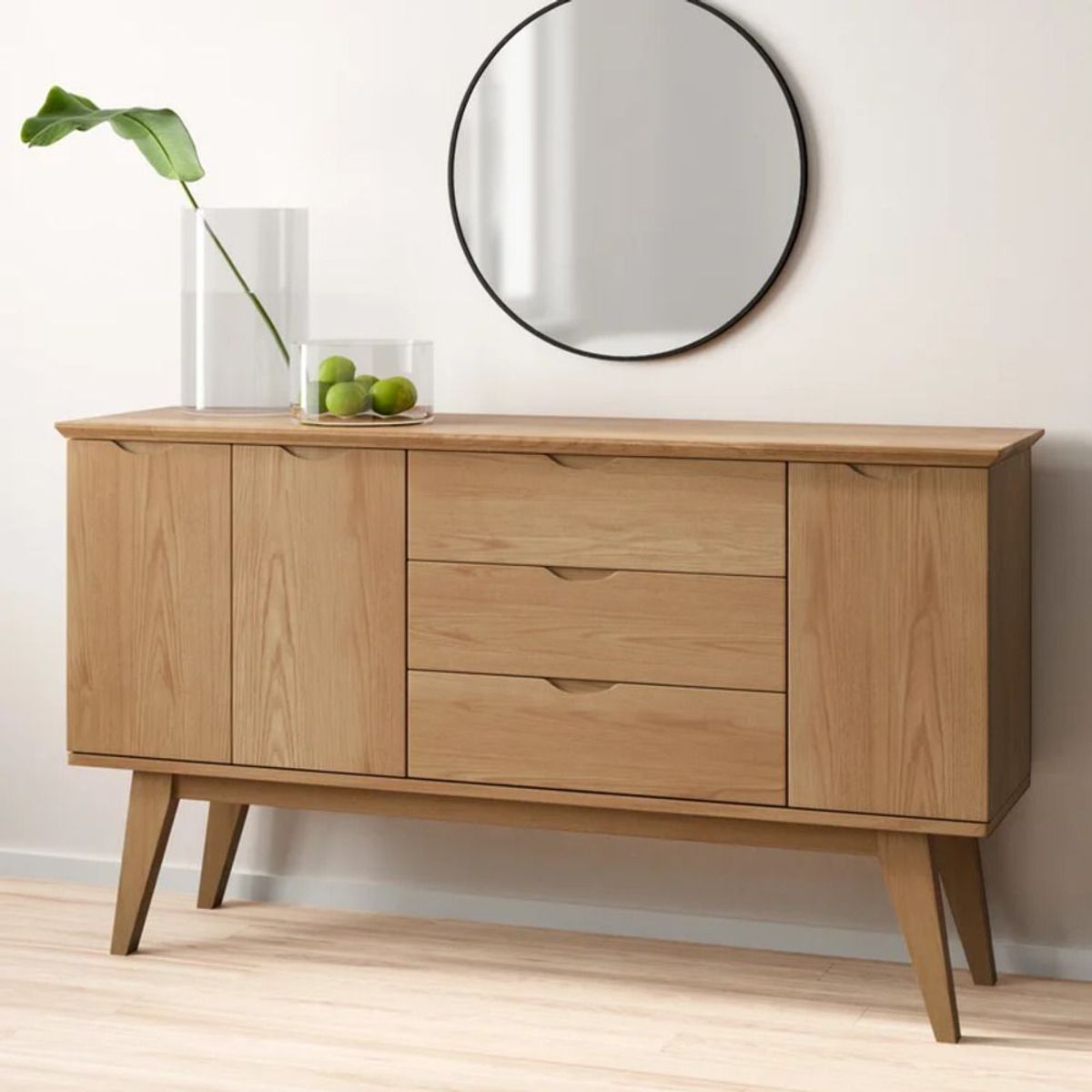 TU MESITA - Recibidor Contemporáneo Crepé Marrón 150 cm TU MESITA