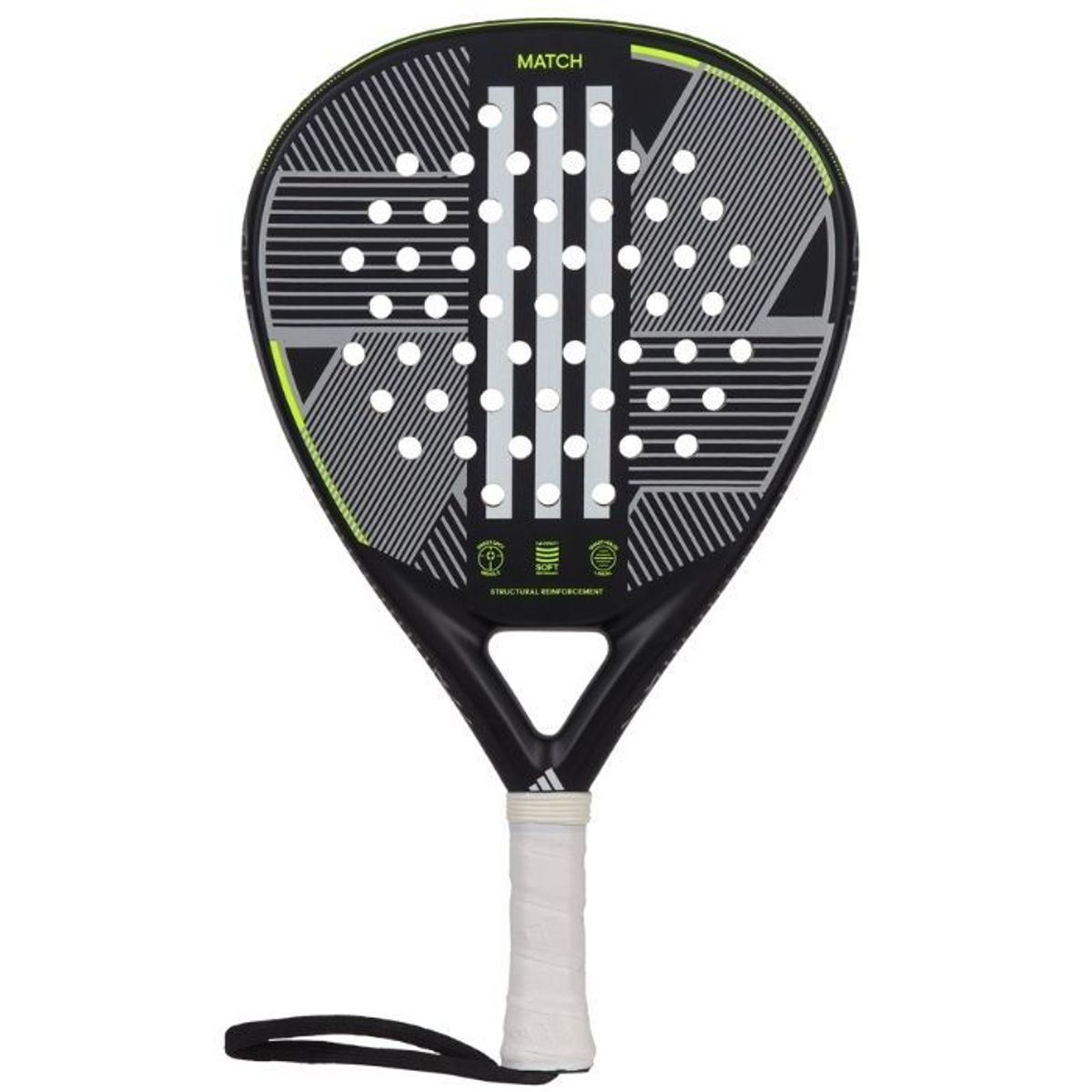 ADIDAS - PALA DE PADEL ADIDAS MATCH BLACK/LIME 3.3