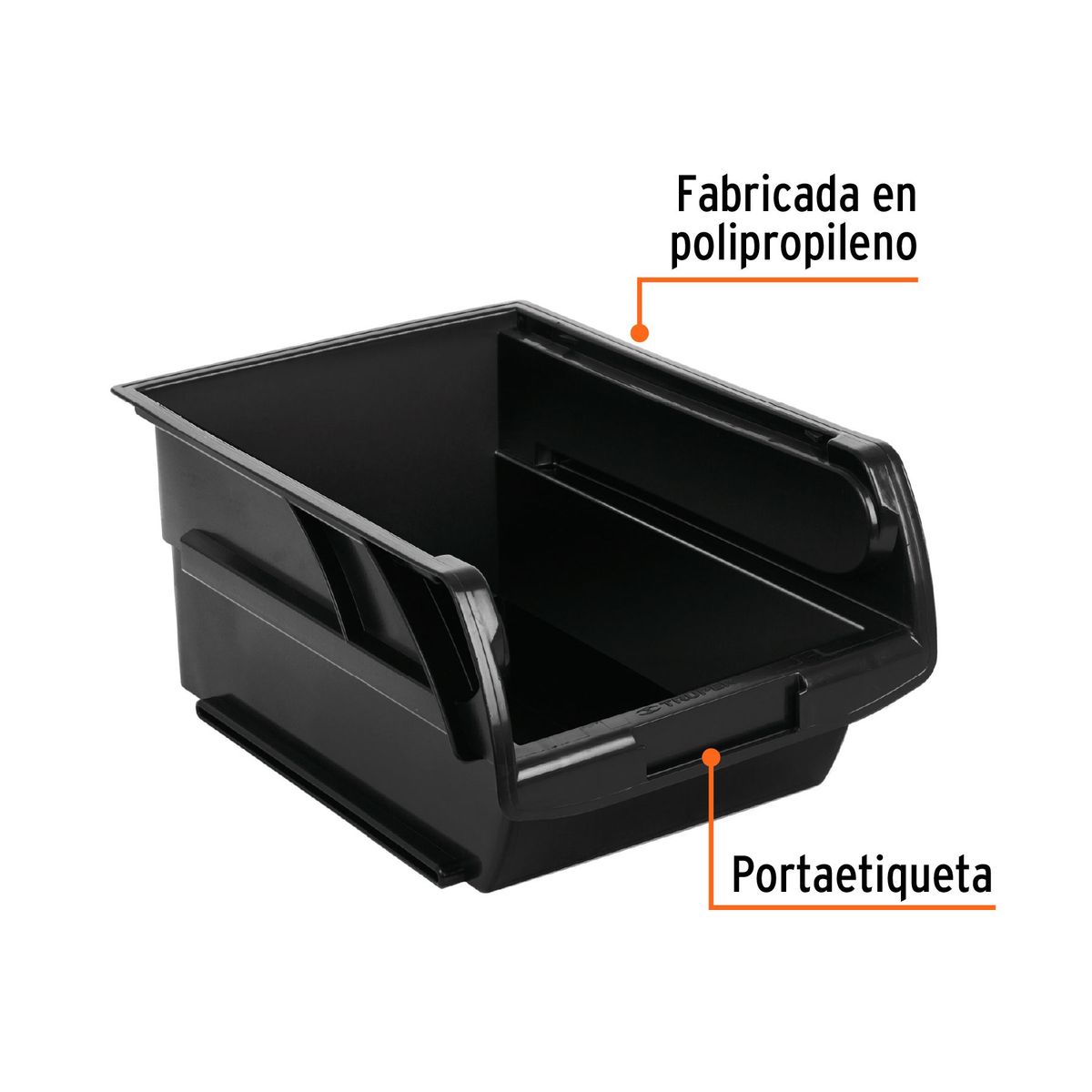 TRUPER - Bandeja apilable de plastico 29 x 19 x 13 cm Truper