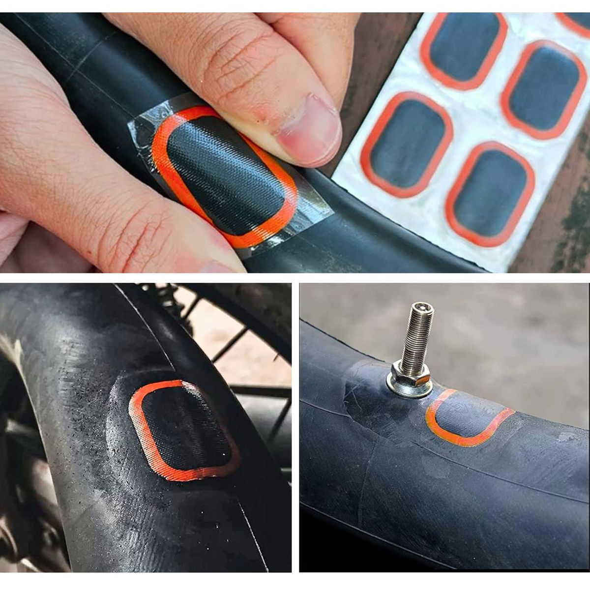 UYUSTOOLS - Parches para cámara de llantas 24pzs bicicleta motocicleta