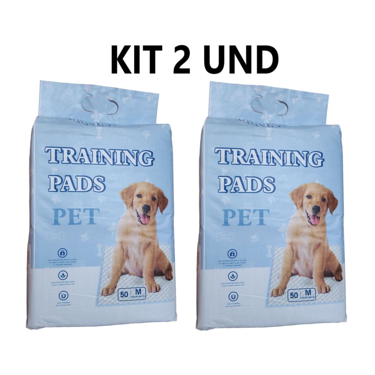 GENERICO - KIT 2 Pañales De Entrenamiento Piso Absorbente 45x60