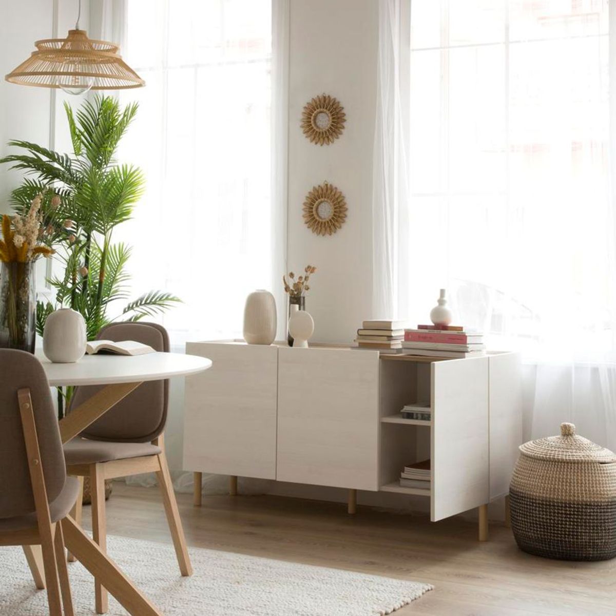 TU MESITA - Aparador Minimalista Arhbo Blanco 140 cm TU MESITA