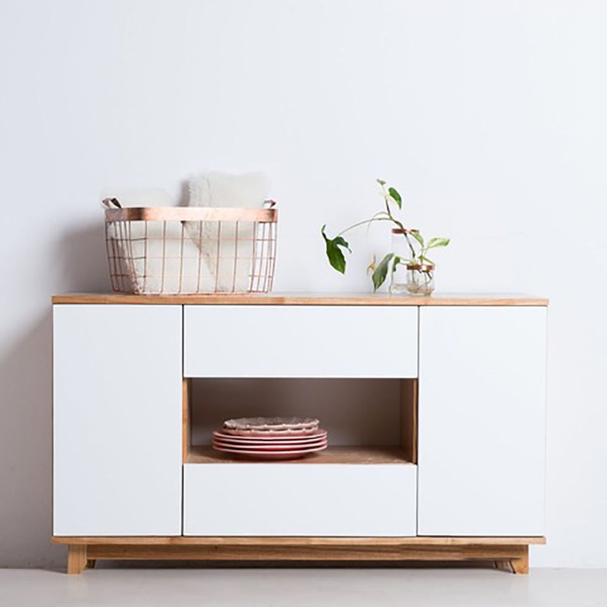 TU MESITA - Aparador Vajillero Belu 120 cm BlancoDuna TU MESITA