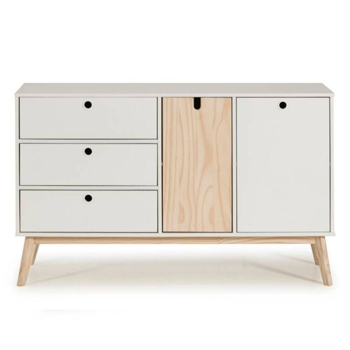 TU MESITA - Aparador Vintage Esther 3 Cajones 2 Puertas TU MESITA