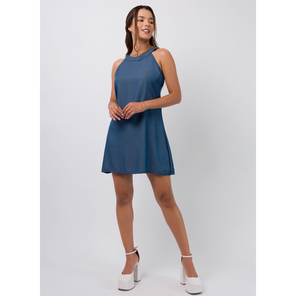 DOLCATTA - Vestido Dolce - Blue Denim - Dolcatta