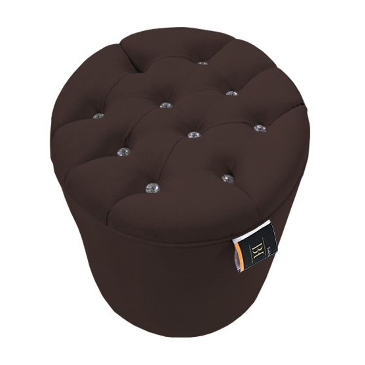 BARAKA HOME - Puff Moura Standard - Chocolate