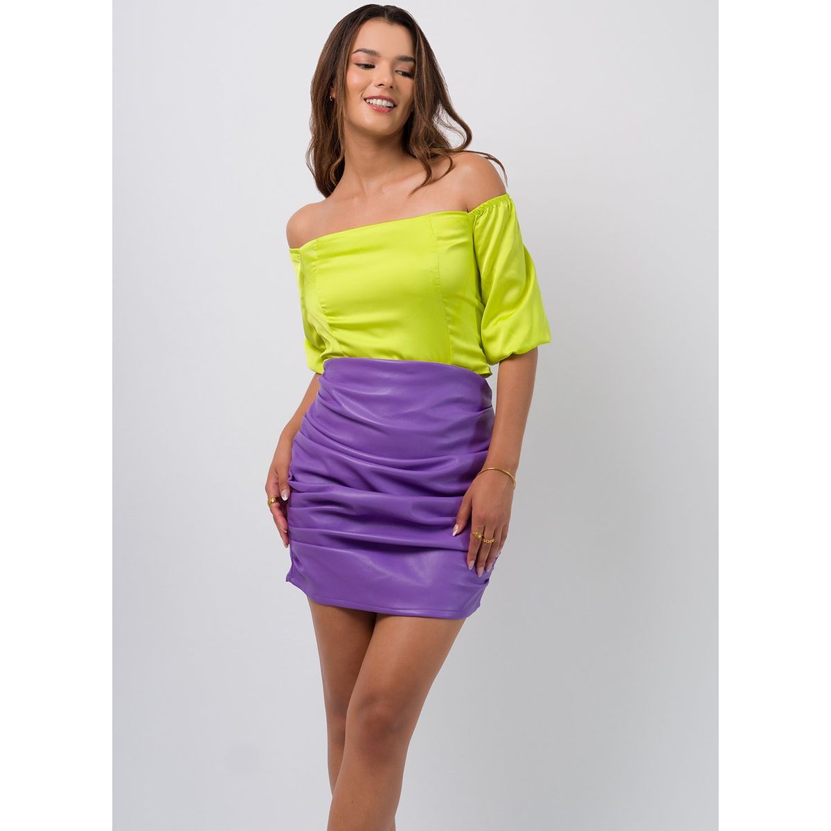 DOLCATTA - Blusa Fergie - Lemon Color - Dolcatta