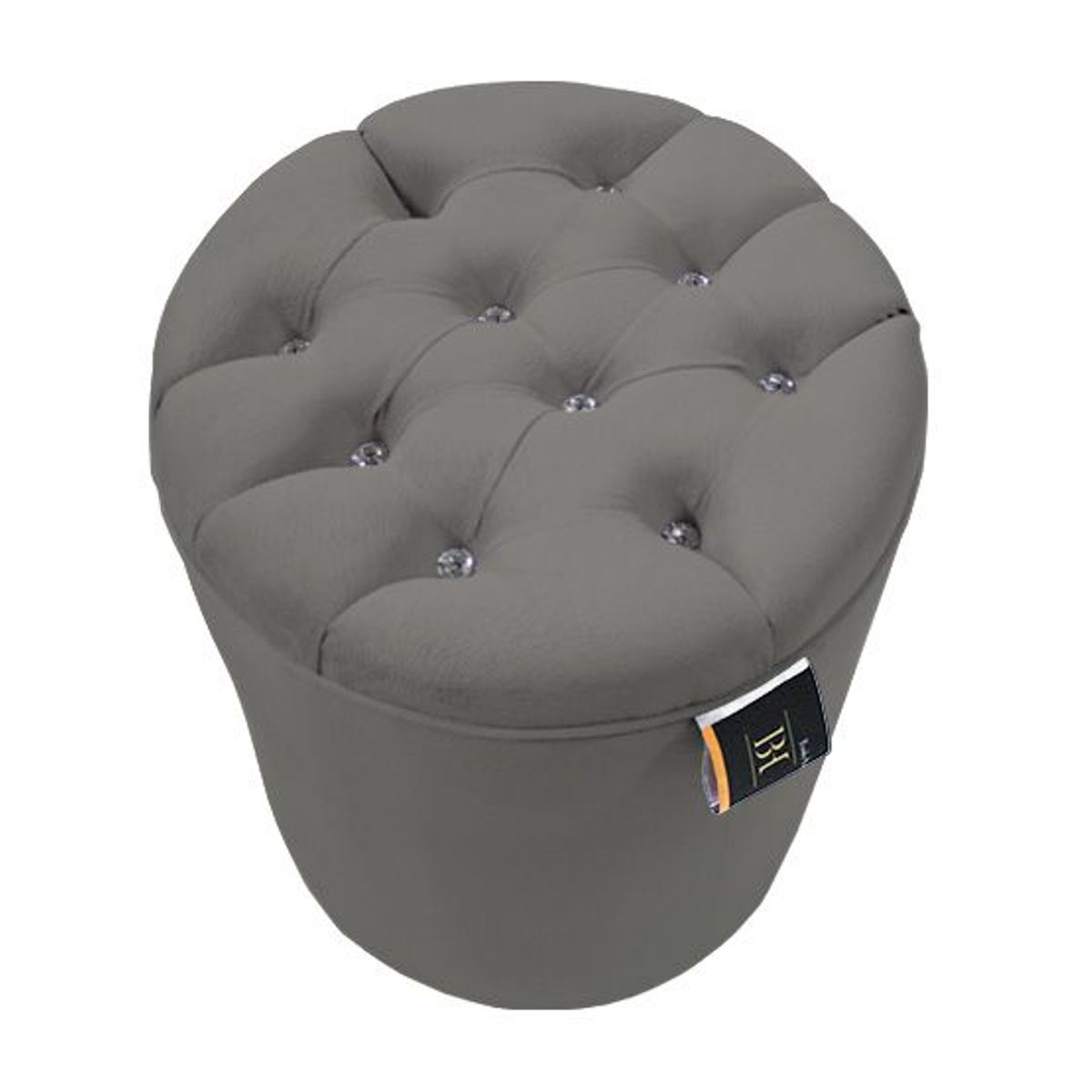 BARAKA HOME - Puff Moura Standard - Gris Oscuro