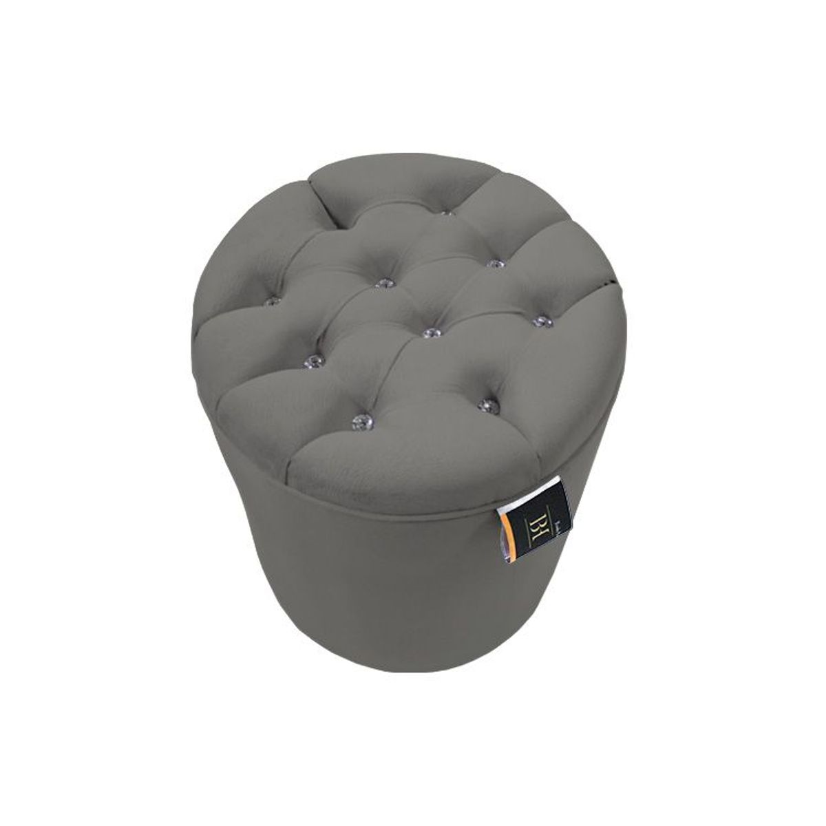 BARAKA HOME - Puff Moura Standard - Gris Oscuro