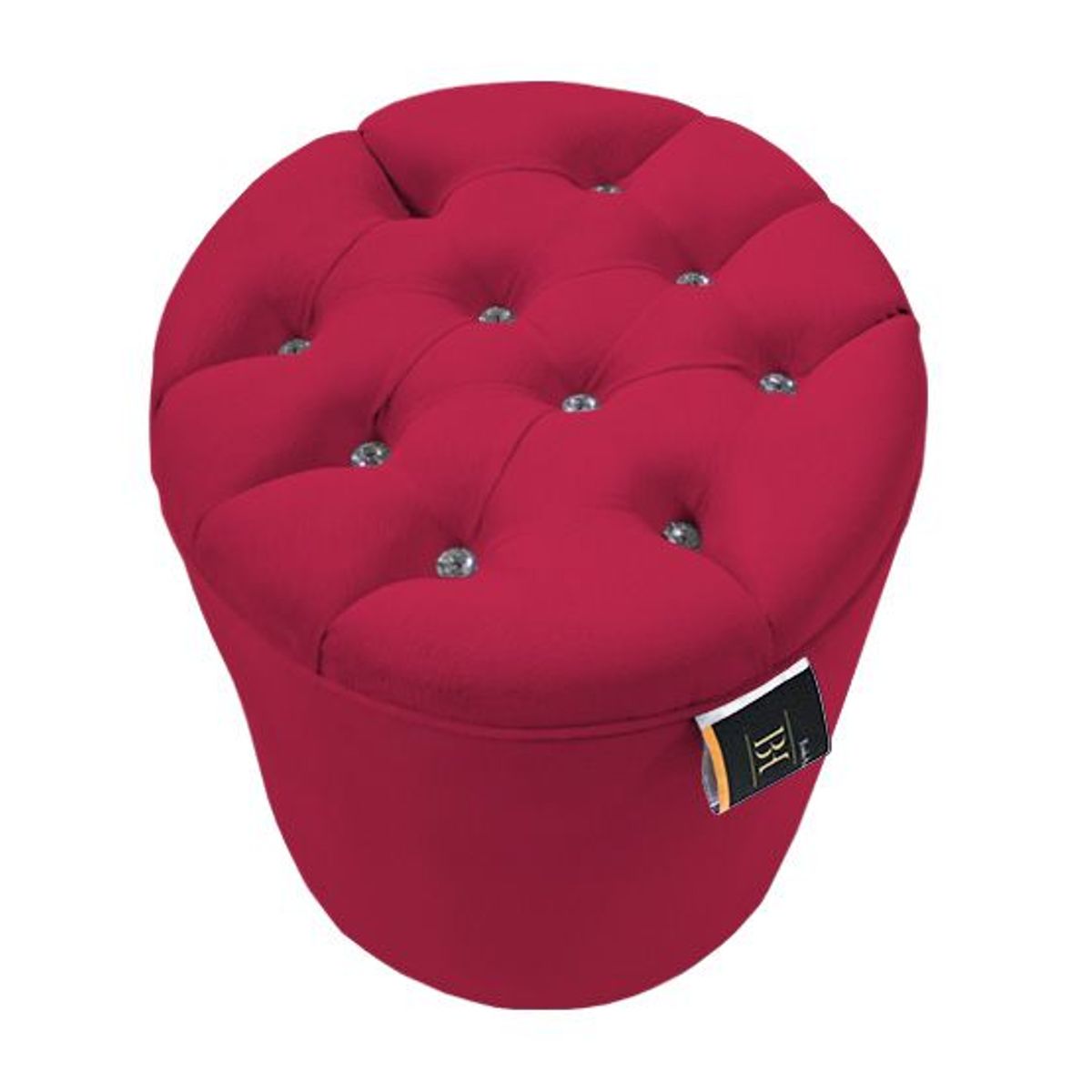BARAKA HOME - Puff Moura Standard - Rojo