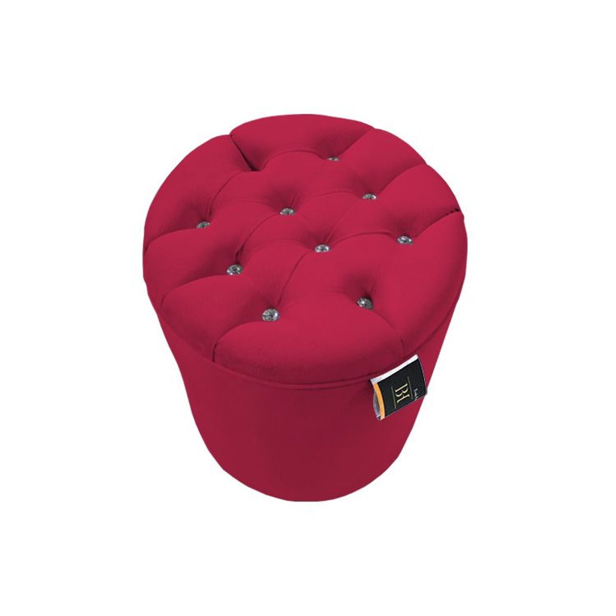 BARAKA HOME - Puff Moura Standard - Rojo