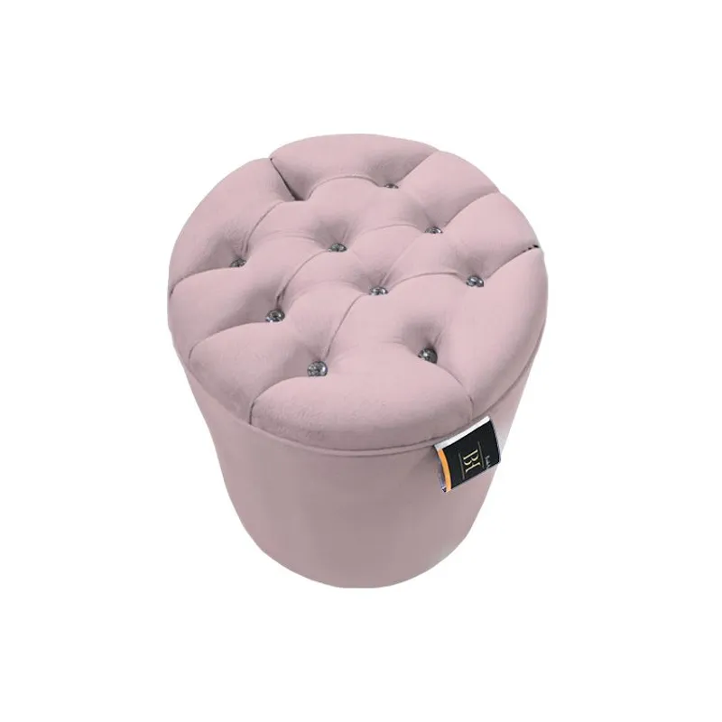 BARAKA HOME - Puff Moura Standard - Rosado