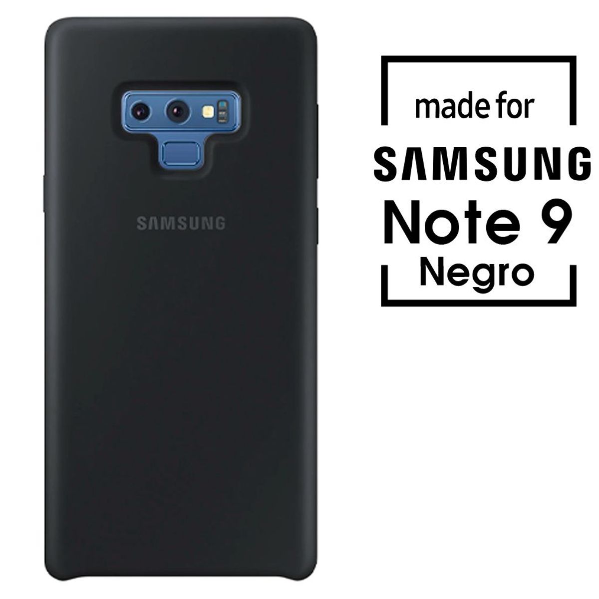 SAMSUNG - Silicone Case Para Samsung Note 9 Negro