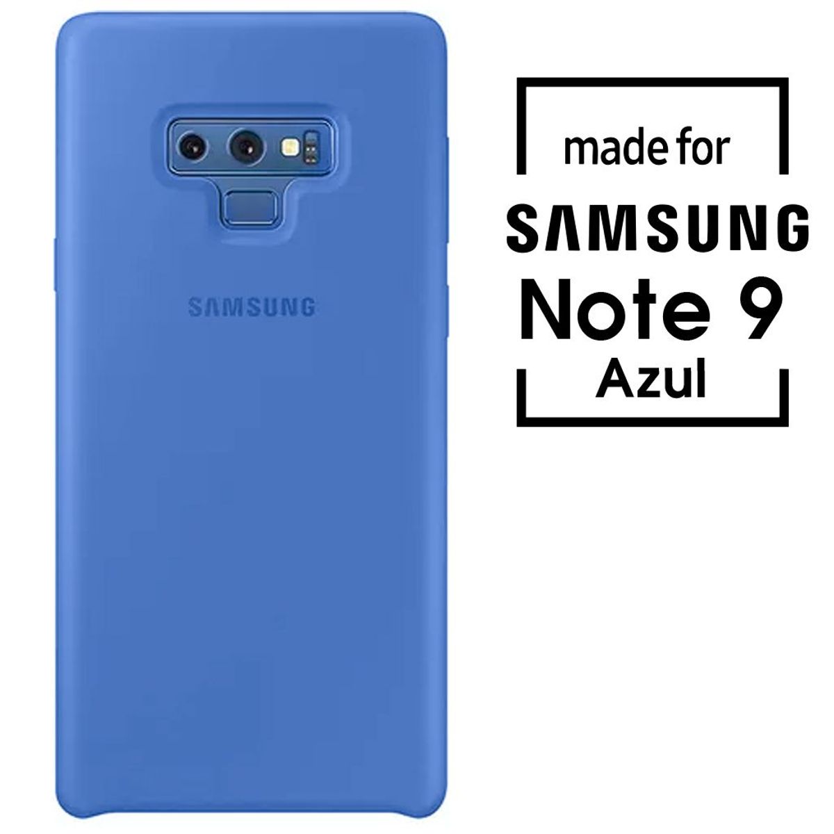 SAMSUNG - Silicone Case Para Samsung Note 9 Azul