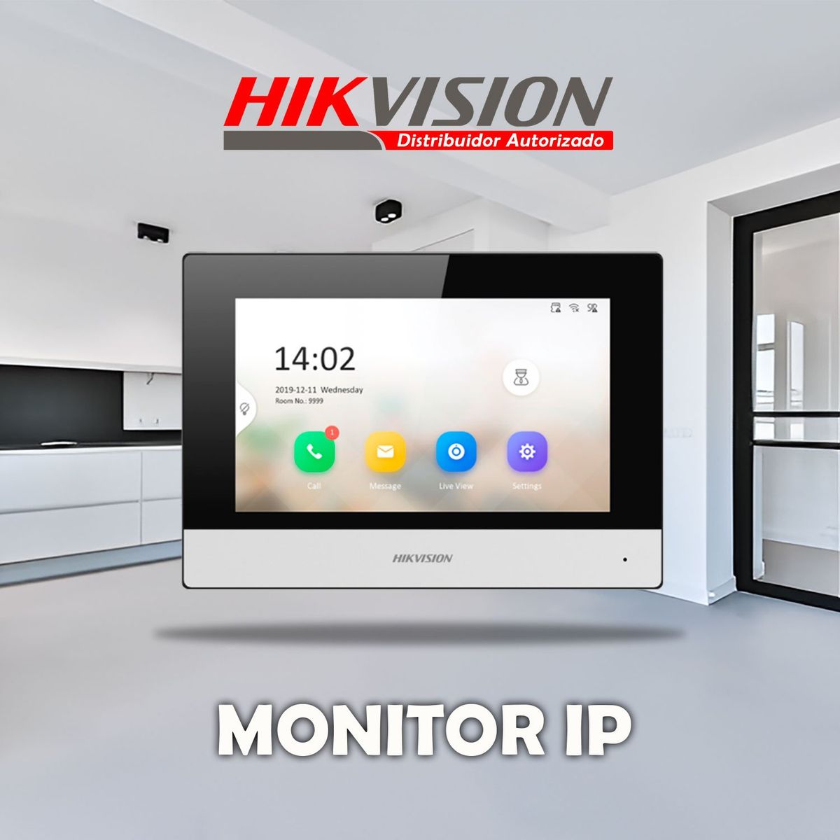 HIKVISION - HIKVISION DS-KH6320-WTE1 MONITOR PARA VIDEOPORTERO 7 PULGADAS IP WIFI