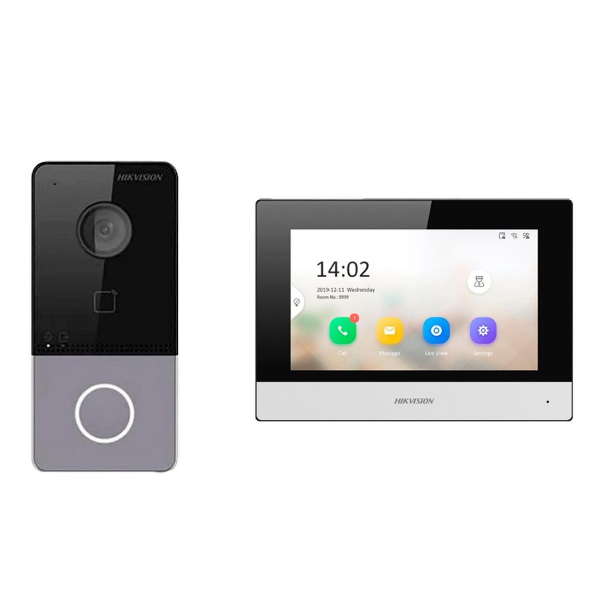 HIKVISION - KIT VIDEOPORTERO IP WIFI 1080P DS-KIS603 HIKVISION LLAMADA APP CELULAR