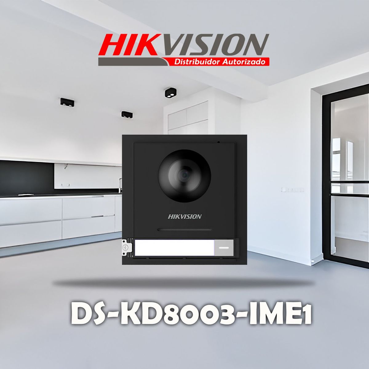 HIKVISION - KIT VIDEO PORTERO IP MÓDULO LECTOR 5 DEPARTAMENTOS HIKVISION 1080P APP