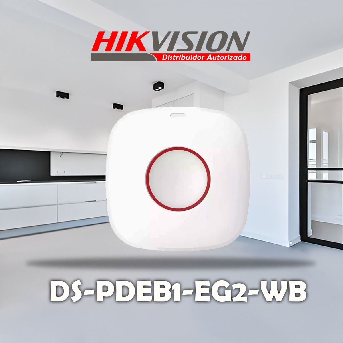 HIKVISION - HIKVISION DS-PDEB1-EG2-WB - PULSADOR DE EMERGENCIA INALAMBRICO