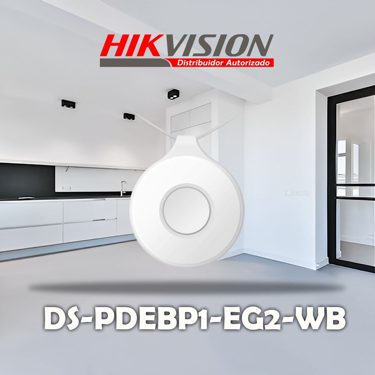 HIKVISION - BOTÓN DE EMERGENCIA PORTÁTIL HIKVISION INALÁMBRICO DS-PDEBP1-EG2-WB