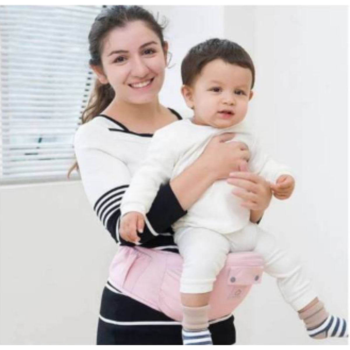 GENERICO - Canguro para Bebé Ergonómico Ballena 3 en 1 Rosado