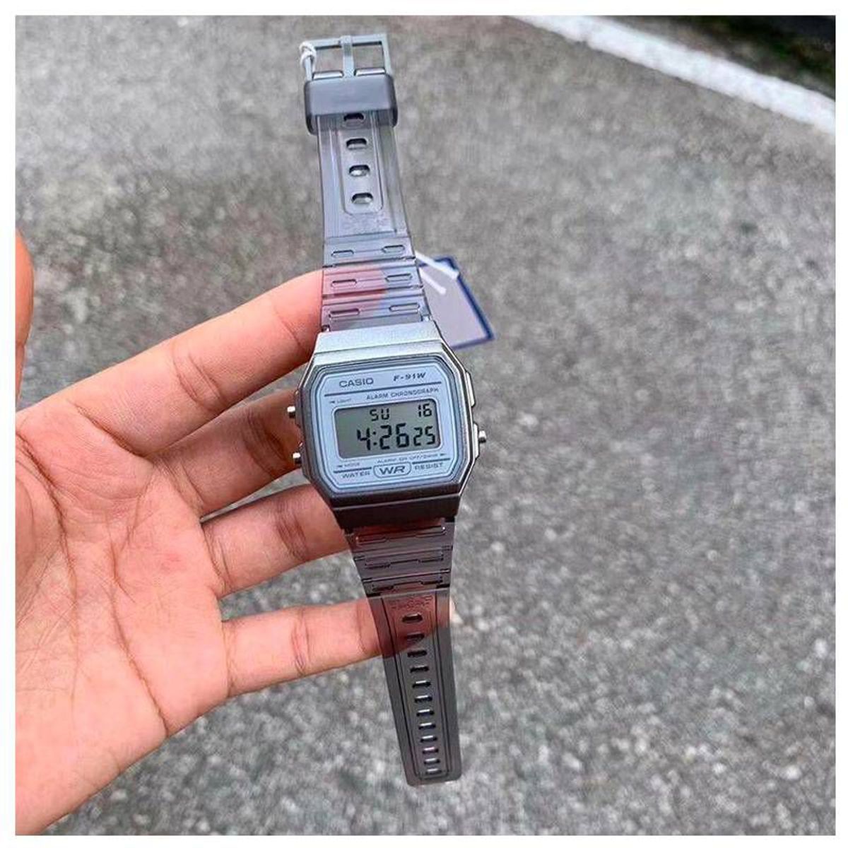 CASIO - Reloj DigitaL Casio Mujer Gris F-91WS-8D