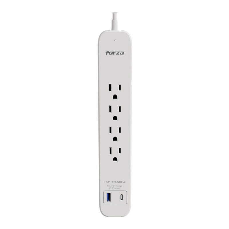 FORZA - Regleta Forza FSP-411USBCW 4 PUERTOS + USB + USB-C